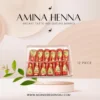 Amina Henna Instant Tatto Red Outline Mehndi