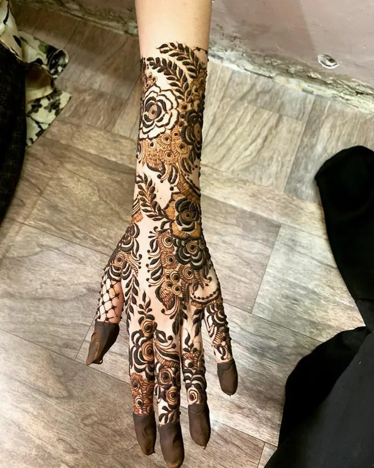 Awesome Back Hand Flower Mehendi Design by mehndidesigns4u