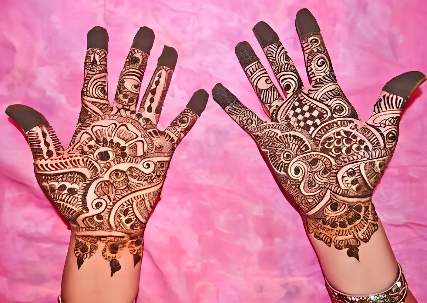 Floral front hand mehndi designs