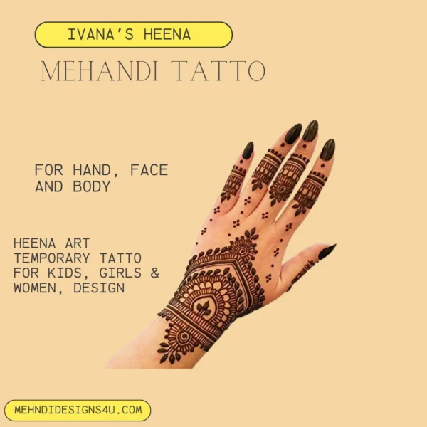 IVANA'S Heena Mehandi Tatto Stencil for women