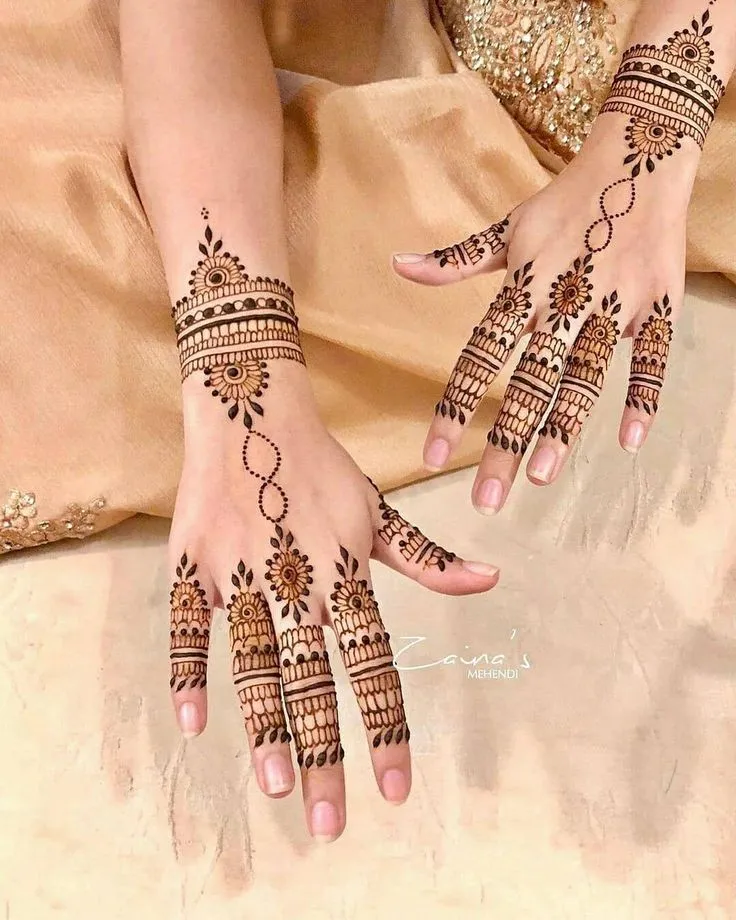 Jewelry pattern back hand mehndi designs by mehndidesigns4u