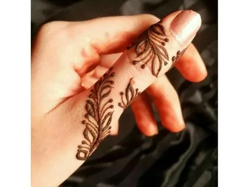 Minimal henna Thumb henna design for beginners by mehndidesigns4u