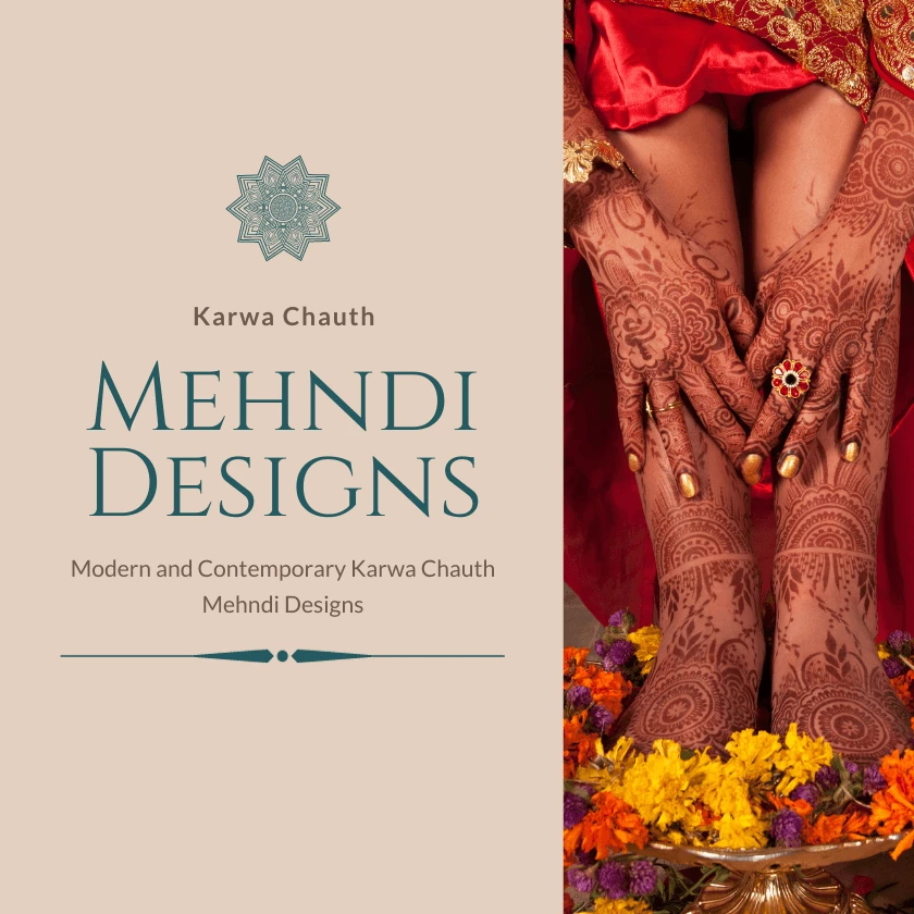 Modern and Contemporary Karwa Chauth Mehndi Designs