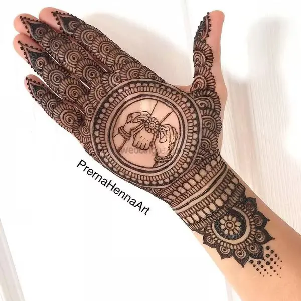 Raksha Bandhan Mehndi Designs for Front Hand