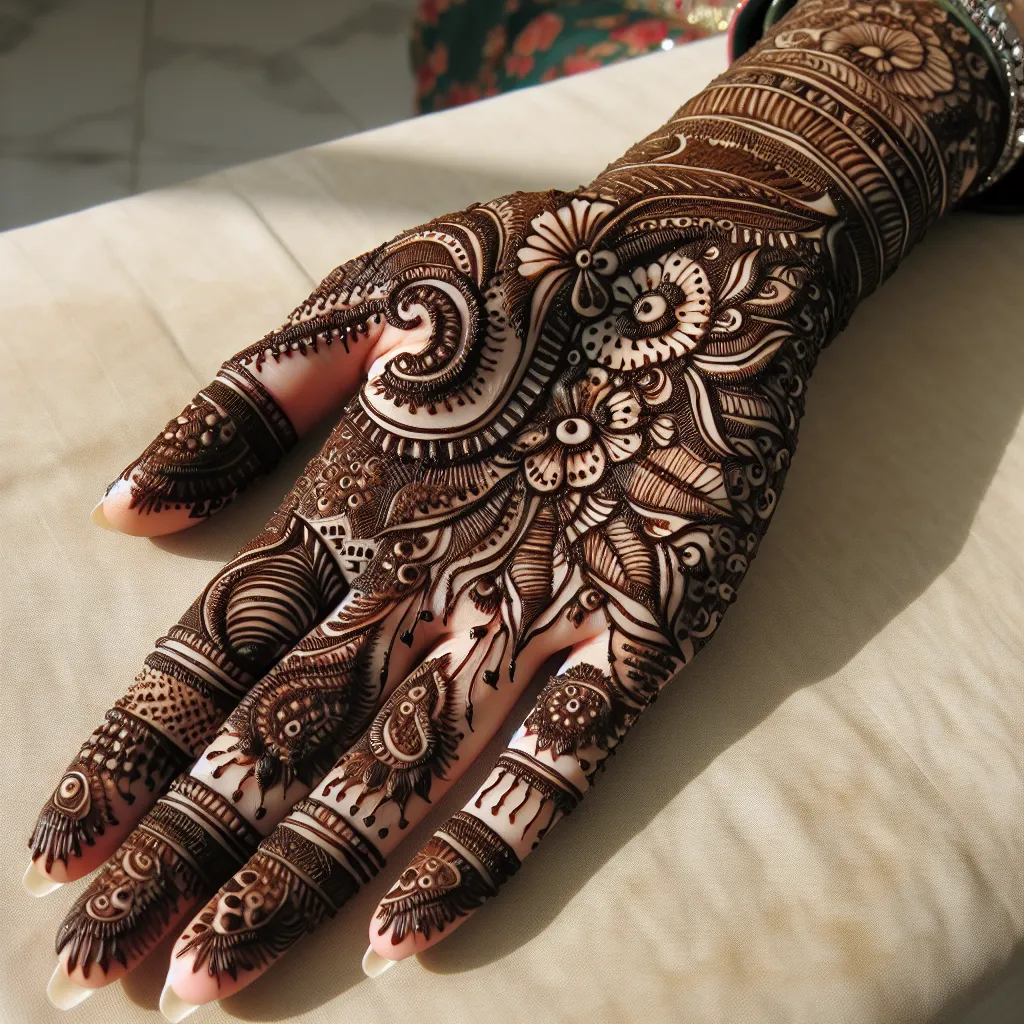 Raksha Bandhan Mehndi Designs for Full Hand