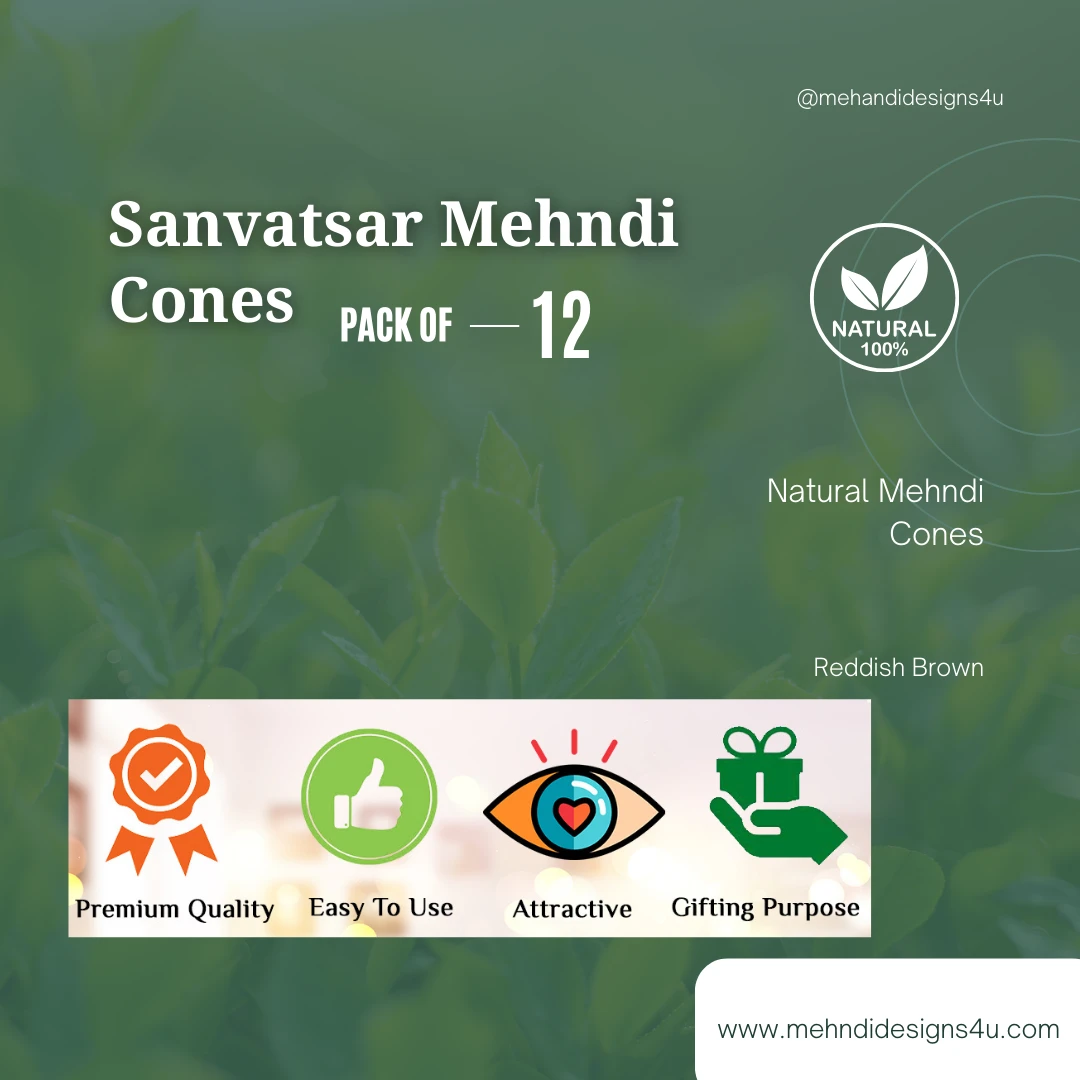 Sanvatsar Mehendi Cones Pack of 12