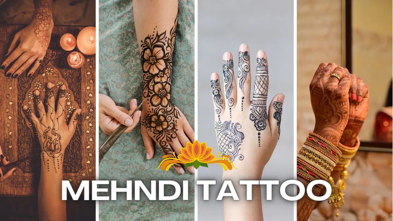 Simple and Intricate Mehndi Tattoo for 2024